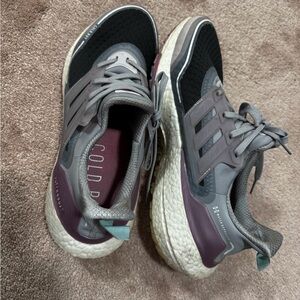 Adidas Women's Black and Gray Sneakers